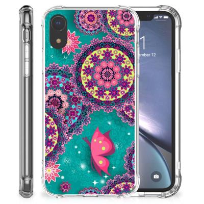 Apple iPhone Xr Back Cover Cirkels en Vlinders Apple iPhone Xr Back Cover Cirkels en Vlinders