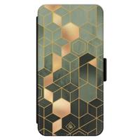 iPhone 13 flipcase - Kubus groen - thumbnail