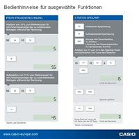 Casio MS-8F Bureaurekenmachine Zwart Aantal displayposities: 8 werkt op batterijen, werkt op zonne-energie (b x h x d) 101 x 148.5 x 27.6 mm - thumbnail