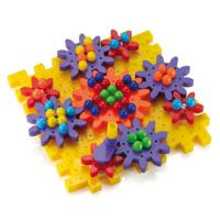 Quercetti georello tandwielenset hond & bloem, 80dlg. - thumbnail