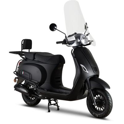 Senzo RivaLux Special Matzwart - Verbrandingsmotor Scooter