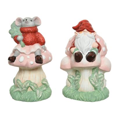 Paddestoel terracotta multi assorti kerst Decoris - Decoris Paddestoel terracotta multi assorti kerst Decoris - Decoris