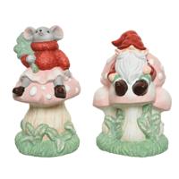 Paddestoel terracotta multi assorti kerst Decoris - Decoris - thumbnail