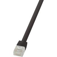 LogiLink CF2013U RJ45 Netwerkkabel, patchkabel CAT 6 U/UTP 0.25 m Zwart Zeer flexibel 1 stuk(s) - thumbnail