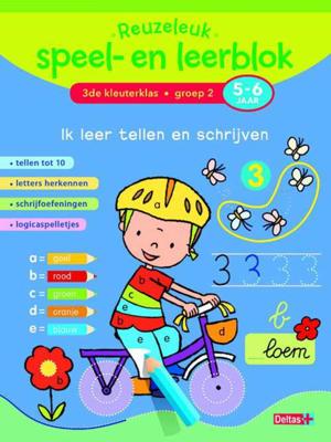 Deltas Reuzeleuk speel- en leerblok ik leer tellen en schrijven 5-
