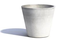 Ecopots Amsterdam kunststof bloempot Grijs/Wit - Ø 47 cm - thumbnail