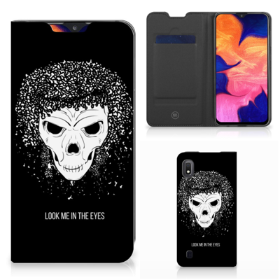 Mobiel BookCase Samsung Galaxy A10 Skull Hair Mobiel BookCase Samsung Galaxy A10 Skull Hair