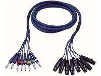 DAP DAP FL61 - 8 XLR female 3P > 8 Jack mono 3 meter - thumbnail