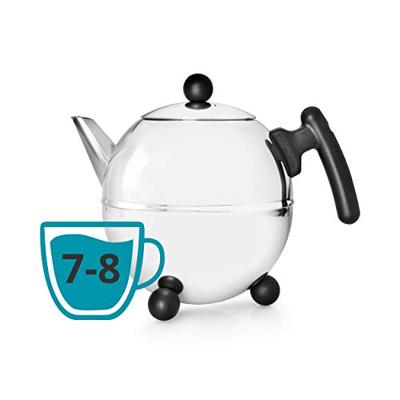 Bredemeijer Duet Bella Enkele theepot 1500 ml Zwart, Zilver Bredemeijer Duet Bella Enkele theepot 1500 ml Zwart, Zilver