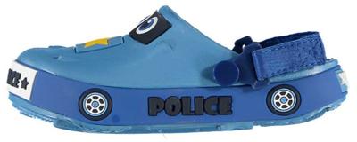 XQ Gardenwear tuinklompen politie junior rubber blauw XQ Gardenwear tuinklompen politie junior rubber blauw
