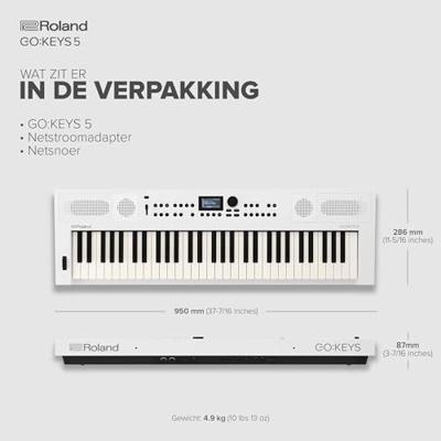 Roland GO:KEYS 5 WH keyboard wit
