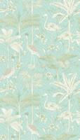 Livingwalls The Wall II - Turquoise - Palmen - 392061 - thumbnail