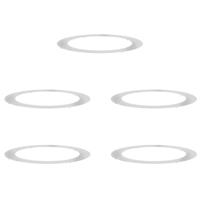 VidaXL Geschikt voor platte boomringen 5 pcs zilver ø90 / 120 cm - thumbnail