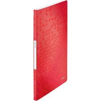 Leitz WOW showalbum A4, 20 hoezen, rood - thumbnail