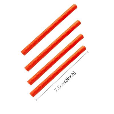 OQSPORT 12 stuks fietswiel sprak Reflector reflecterende Mount Clip Tube waarschuwing licht Strip(Orange)