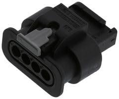 TE Connectivity 1-1718645-1 Female behuizing (kabel) MCON 1.2 Totaal aantal polen: 4 Inhoud: 1 stuk(s)