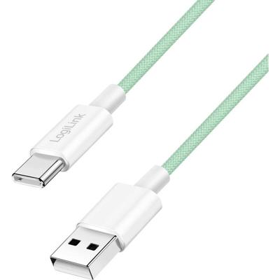 LogiLink USB-C-kabel USB 2.0 USB-A stekker, USB-C stekker 1 m Groen CU0327 LogiLink USB-C-kabel USB 2.0 USB-A stekker, USB-C stekker 1 m Groen CU0327