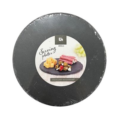 Excellent Houseware Serveerplateau leisteen ø20cm