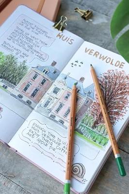 Bruynzeel bullet journal lila, 13x21cm, 140 g/m 64 vellen