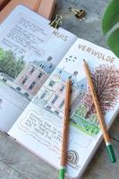 Bruynzeel bullet journal lila, 13x21cm, 140 g/m 64 vellen - thumbnail