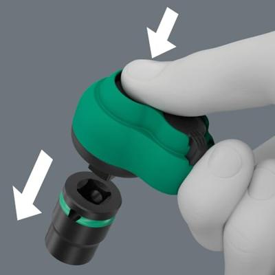 Wera 8010 B Zyklop Comfort 05005540001 Omschakelratel Inch, Metrisch 3/8 1 stuks