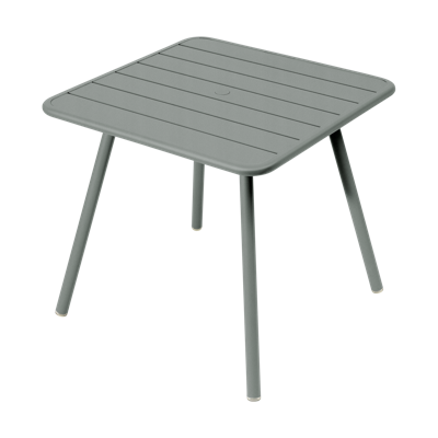 Fermob Luxembourg tuintafel vierpoot 80x80 cm Lapilli Grey