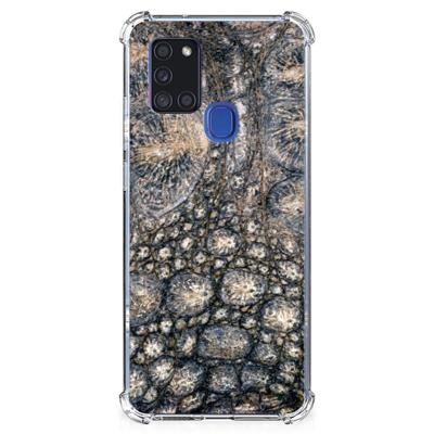 Samsung Galaxy A21s Case Anti-shock Krokodillenprint Samsung Galaxy A21s Case Anti-shock Krokodillenprint