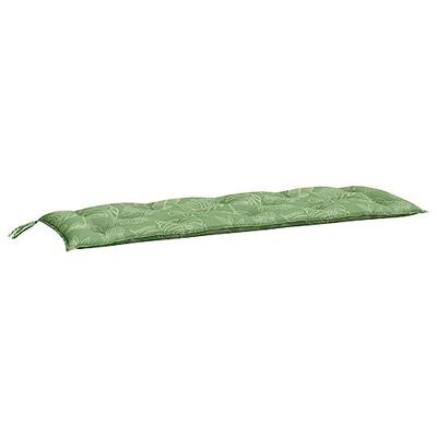 VidaXL Tuinbankkussens 2 st bladpatroon 150x50x7 cm stof