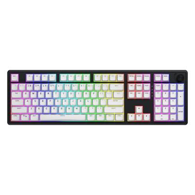 Hator Skyfall Wireless, gaming toetsenbord (Zwart, US lay-out, HATOR Aurum Lemon, RGB, Double shot ABS, Hot-swap, 2.4GHz / Bluetooth / USB-C)