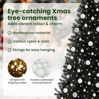 VidaXL Kerstboom met 300 led met standaard zwart 210 cm pvc - thumbnail