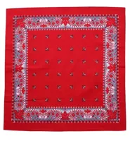Boerenzakdoek Franse lelie 55 x 55 cm - Rode zakdoek - thumbnail