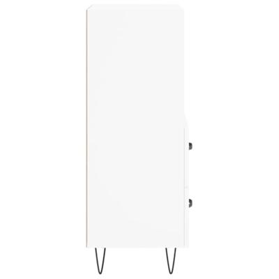 Dressoir 34,5x34x90 cm bewerkt hout wit