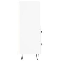 Dressoir 34,5x34x90 cm bewerkt hout wit - thumbnail