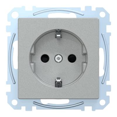 Merten MEG2300-0460 Wandcontactdoos System M Aluminium 1 stuk(s)