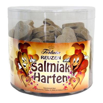 Fortuin - Reuzen Salmiak Harten - 120 stuks Fortuin - Reuzen Salmiak Harten - 120 stuks