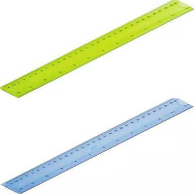 Soft Ruler Student Flexible Ruler Tape Measure Straight Ruler Office School Supplies Length:20cm(Blue / Green Random Delivery)