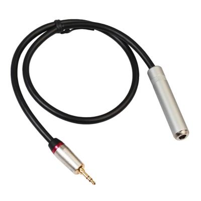 REXLIS TC128MF 3.5 mm male naar 6.5 mm Female audio adapter kabel lengte: 60cm