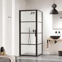 Douchecabine Sealskin SOHO Deur met Vaste wand 8mm Helderglas (verschillende opties) - thumbnail