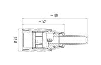 binder 09-0034-00-03 Ronde connector Bus, recht Totaal aantal polen: 3 Serie (ronde connectoren): 691 1 stuk(s) - thumbnail