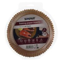 Scanpart bakpapier airfryer 16 cm 100 stuks - thumbnail