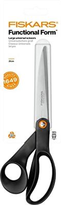 Fiskars universele scharen, l: 24 cm, rechtshandig, zwart, 1 stuk