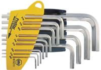Stiftsleutelset in houder zeskant inch professioneel 13-delig vernikkeld Wiha 25610 - thumbnail