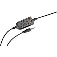 Renkforce On Ear headset Kabel Mono Zwart Volumeregeling, Microfoon uitschakelbaar (mute) Telefoon - thumbnail