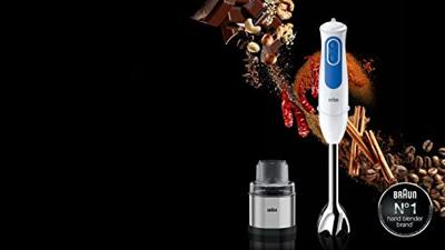 Braun MQ 3038 Spice+ Handmixer Blauw, Wit 700 W Braun MQ 3038 Spice+ Handmixer Blauw, Wit 700 W