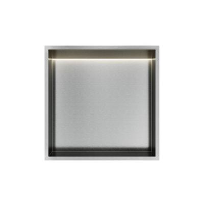 Hotbath &MORE Inbouwnis 30x30x10cm met LED IP44 RVS 316 Hotbath &MORE Inbouwnis 30x30x10cm met LED IP44 RVS 316