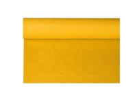Damast tafelkleed papier120cmx8m geel - thumbnail