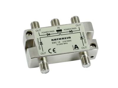 Kathrein EBC 14 F 4xF Zilver kabeladapter/verloopstukje Kathrein EBC 14 F 4xF Zilver kabeladapter/verloopstukje