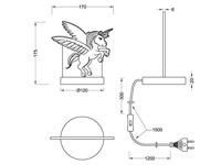 Trio TafellampKaro Unicorn Eenhoorn - R52491106 - thumbnail