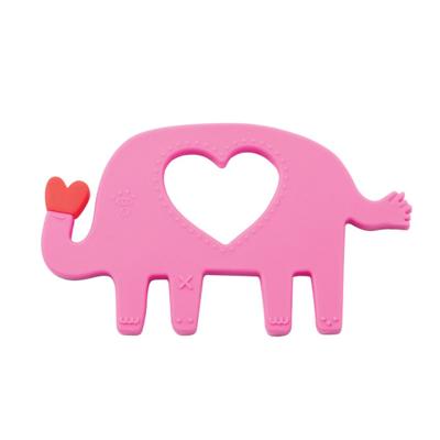 Manhattan Toy bijtring Elephant junior 11,5 cm siliconen roze