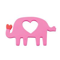 Manhattan Toy bijtring Elephant junior 11,5 cm siliconen roze - thumbnail
